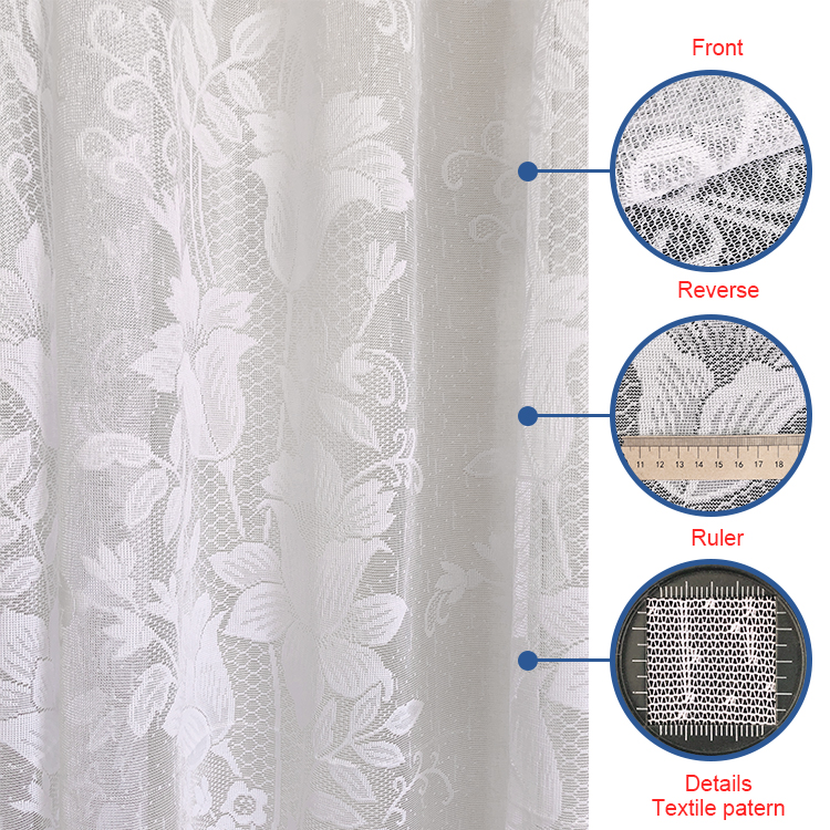 Țesături perdele transparente Voile alb Burnout Voile Fereastră Modern Living Dormitor Tulle Bucătărie Tesatura Sheer Cortinas